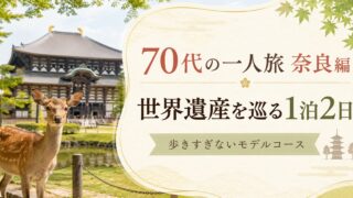 70代の一人旅 奈良編｜世界遺産を無理なく巡る1泊2日モデルコースのアイキャッチ画像